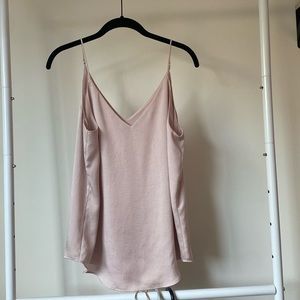 Satin Tank Top Blush Color